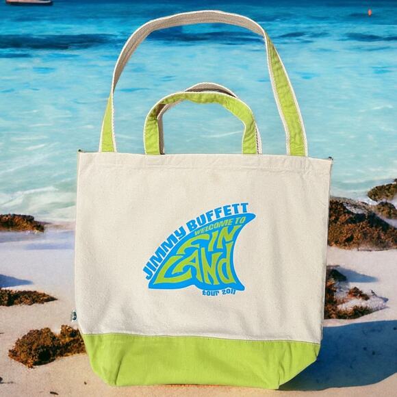 Jimmy Buffett Welcome to Fin Land Tour 2011-12 Tote Bag Rare Finland Tie Dye Vtg - Picture 1 of 8